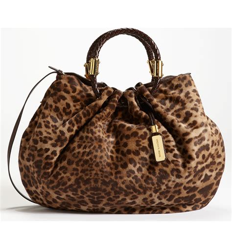 michael kors skorpios textured leather ring tote leopard|Michael kors skorpios ring tote + FREE SHIPPING .